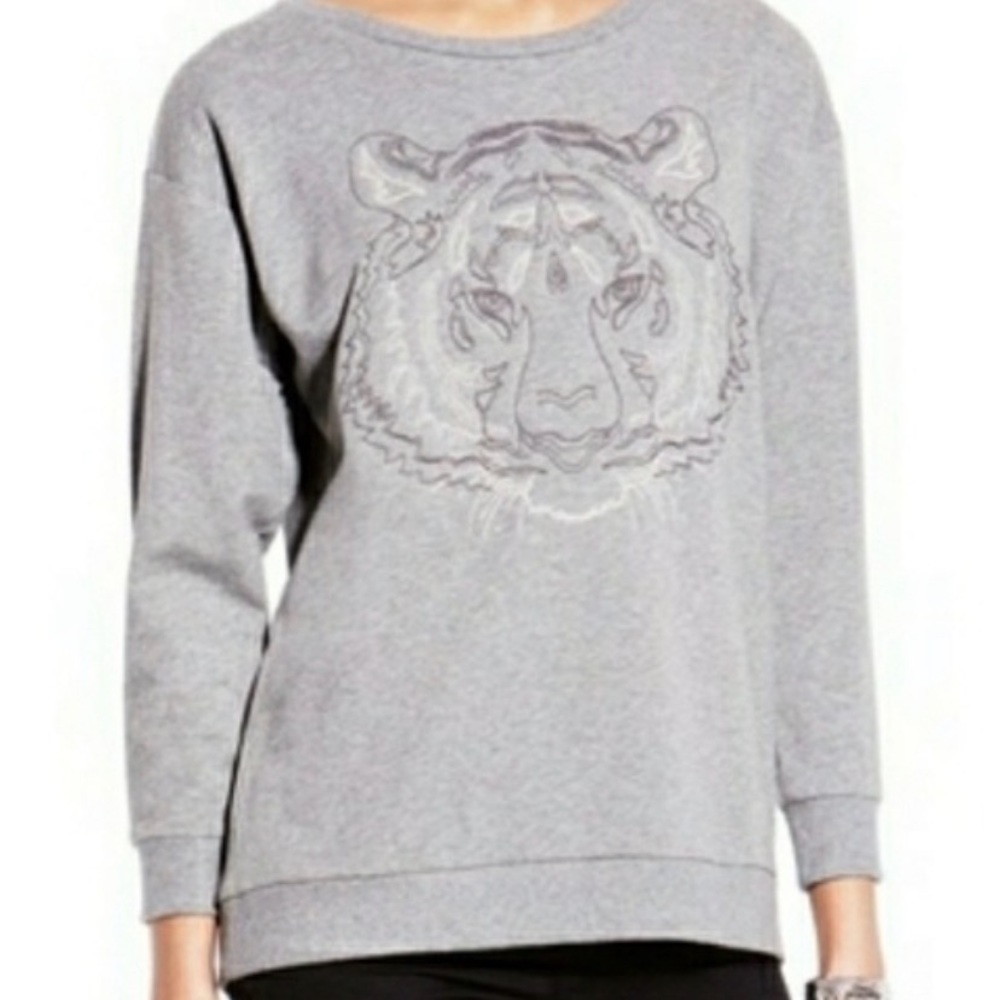 Two by Vince Camuto Terry Embroidered Sweatshirt